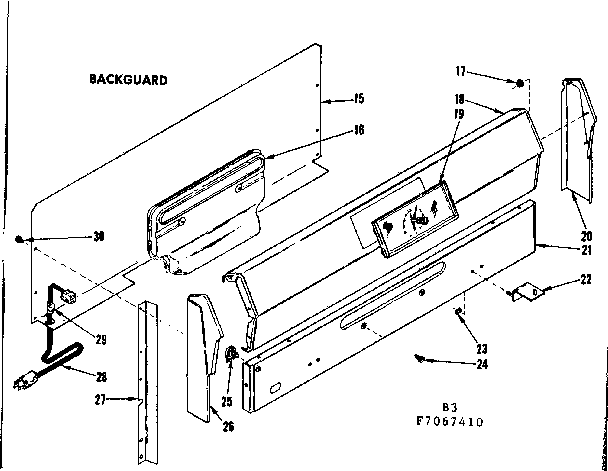 Kenmore 1197067441 backguard diagram