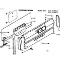 Kenmore 1197078010 backguard section diagram