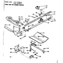 Kenmore 1197078010 oven and top burner section diagram