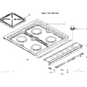 Kenmore 1197087620 main top section diagram