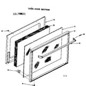 Kenmore 1197098211 oven door section diagram