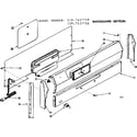 Kenmore 1197137711 backguard section diagram