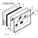 Kenmore 1197178210 oven door section diagram