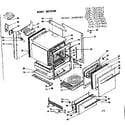 Kenmore 1197237661 body section diagram
