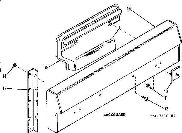 Kenmore 1197407420 backguard diagram