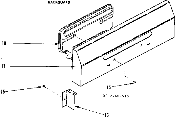 Kenmore 1197407560 backguard diagram