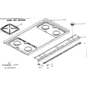 Kenmore 1197407620 main top section diagram