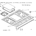 Kenmore 1197417640 main top section diagram