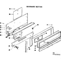 Kenmore 1197427911 backguard section diagram