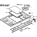 Kenmore 1197428010 main top section diagram