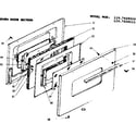 Kenmore 1197428010 oven door section diagram