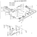 Kenmore 1197447610 oven and top burner section diagram