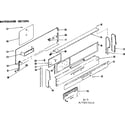Kenmore 1197457610 backguard section diagram