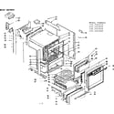 Kenmore 1197457610 body section diagram