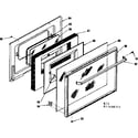 Kenmore 1197498311 oven door diagram