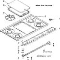 Kenmore 1197467811 main top section diagram