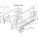 Kenmore 1197467811 backguard section diagram