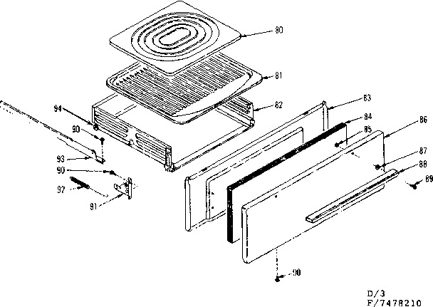 Kenmore 1197478210 broiler section diagram