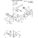 Kenmore 1197497810 oven and top burner section diagram