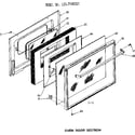 Kenmore 1197498310 oven door section diagram