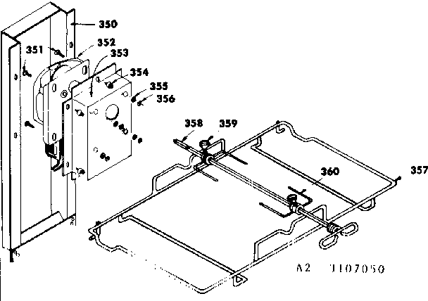 Kenmore 1553567001 rotisserie diagram