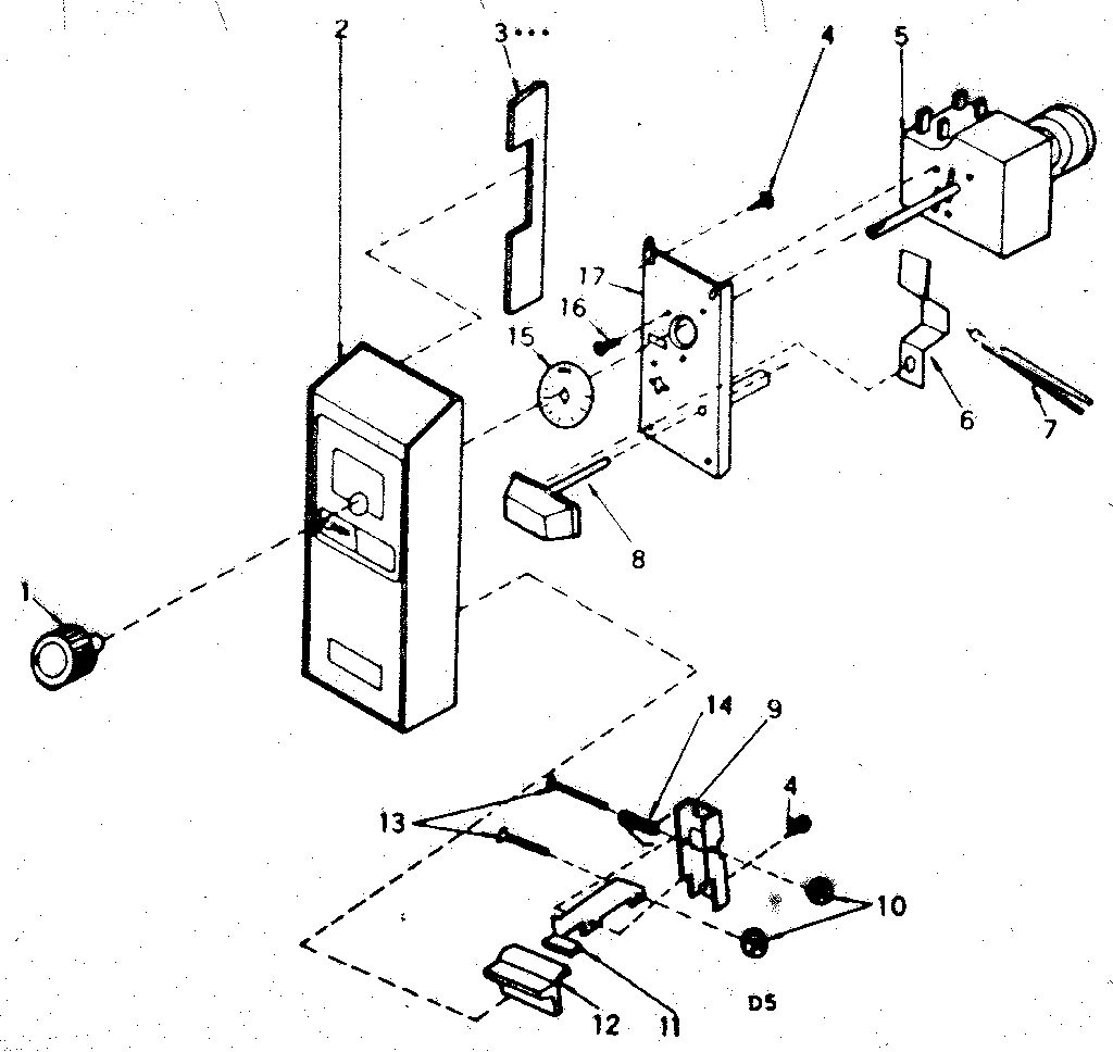 Kenmore 5649917710 control parts diagram