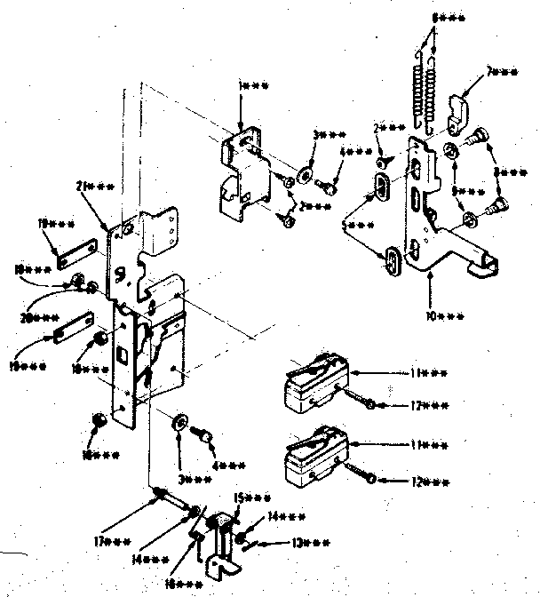 Kenmore 5649917710 latch mechanism diagram