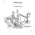 Kenmore 587158300 frame details diagram