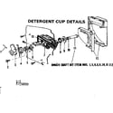 Kenmore 587158300 detergent cup details diagram