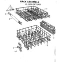 Kenmore 587158300 rack assembly diagram
