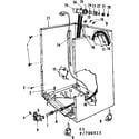 Kenmore 587700213 frame details diagram