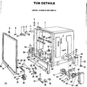 Kenmore 587700413 tub assembly diagram
