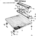 Kenmore 587700413 top assembly diagram