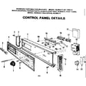 Kenmore 587700513 control panel details diagram