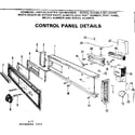 Kenmore 587701403 control panel diagram
