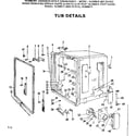 Kenmore 587701403 tub assembly diagram