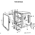 Kenmore 587701800 tub details diagram
