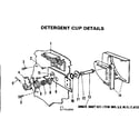 Kenmore 587701800 detergent cup details diagram