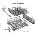 Kenmore 587701800 rack assembly diagram