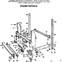 Kenmore 587702001 frame details diagram