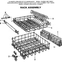 Kenmore 587702001 rack assembly diagram