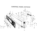 Kenmore 587703100 control panel details diagram