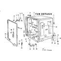 Kenmore 587703100 tub details diagram