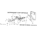 Kenmore 587703100 detergent cup details diagram