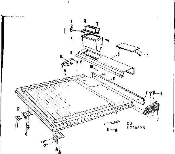 Kenmore 587720615 top details diagram