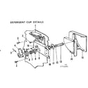 Kenmore 587721405 detergent cup details diagram