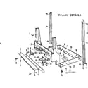 Kenmore 587721405 frame details diagram