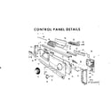 Kenmore 587721405 control panel details diagram