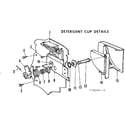 Kenmore 587721505 detergent cup details diagram