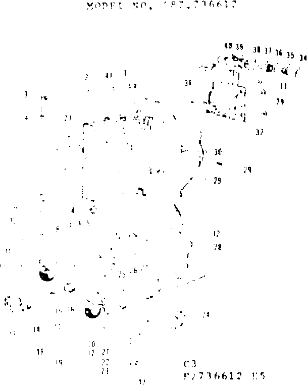 Kenmore 587736612 frame details diagram